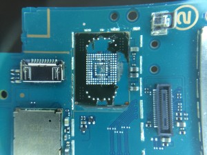 For reference, the pad of the removed eMMC on the second Vita