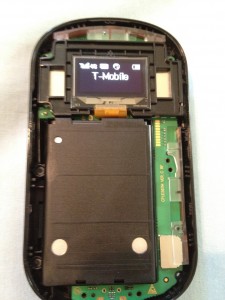 Device with faceplate removed.